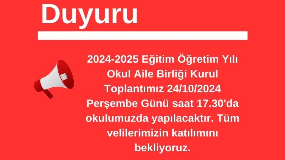 Okul Aile Birliği Genel Kurul Toplantısı